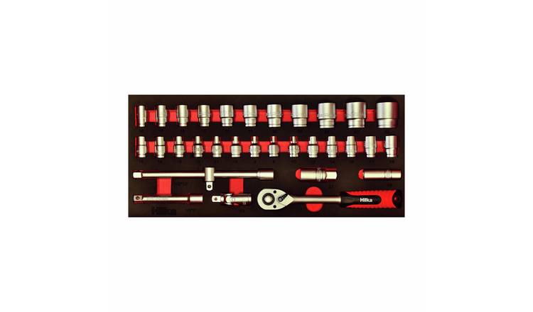 Hilka 1/2" Drive Metric Socket Set - 32 Pieces