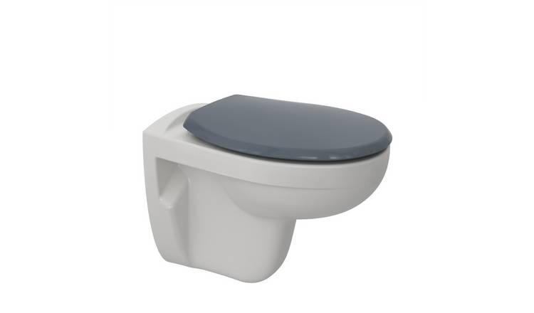 Bemis Buxton Polypropylene Toilet Seat - Slate Grey