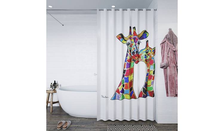Steven Brown Francie and Josie McZoo Shower Curtain