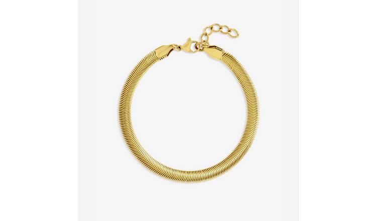Jon Richard Gold Plated Snake Chain Stainless Steel Bracelet