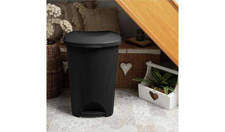Addis 50 Litre Soft Close Kitchen Pedal Bin - Black