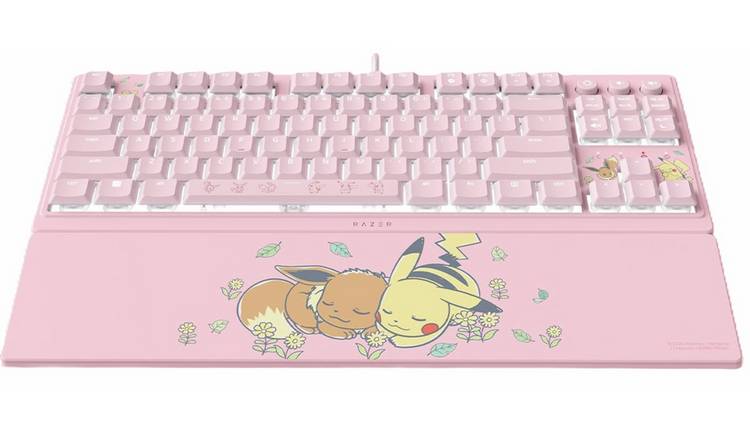 Razer Ornata V3 TKL Pikachu/Eevee Wired Gaming Keyboard - Pink