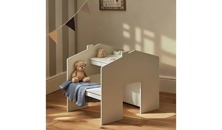 CuddleCo Play House Desk with Bench - Stone