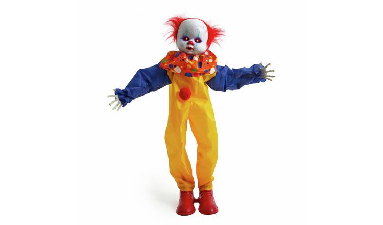 Premier Decorations Prelit Halloween Animated Standing Clown Decoration
