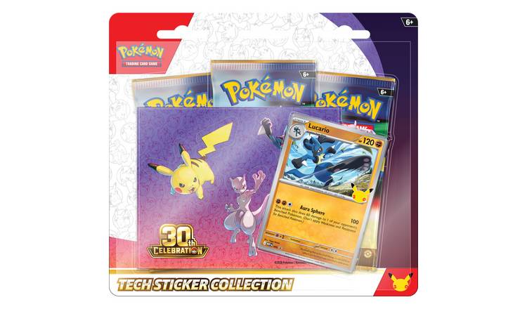 Pokémon 30th Celebration Tech Sticker Booster Pack Lucario Trading Card