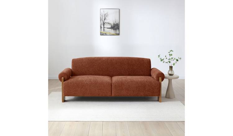 Kyoto Mitch Small Double Fabric Clic Clac Sofa Bed - Orange