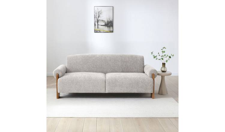 Kyoto Mitch Small Double Fabric Clic Clac Sofa Bed - Natural