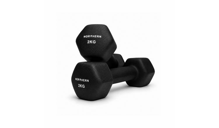Northern Neoprene Hex Dumbbells - 2 x 2 kg