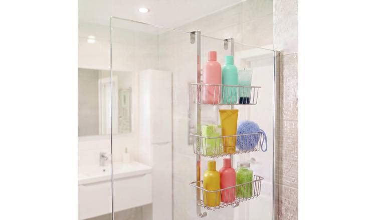 Beldray Antirust 3 Tier Metal Hanging Shower Caddy - Chrome
