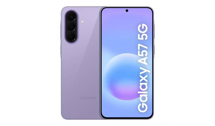 SIM Free Samsung Galaxy A57 5G 128GB AI Mobile Phone - Lilac