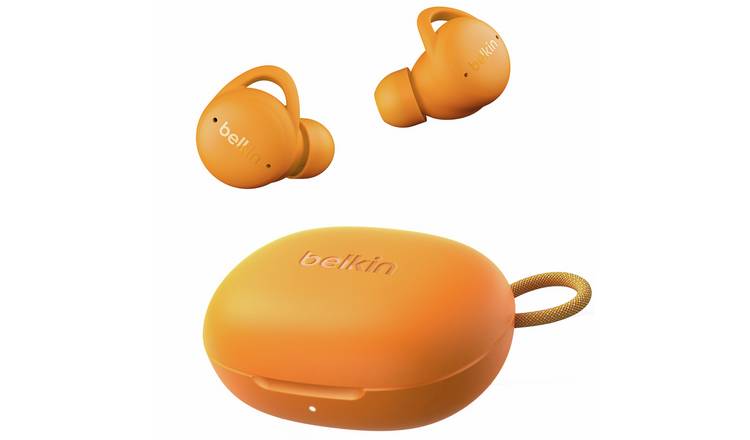 Belkin SoundForm Isolate Noise-Cancelling True Wireless Earbuds - Orange