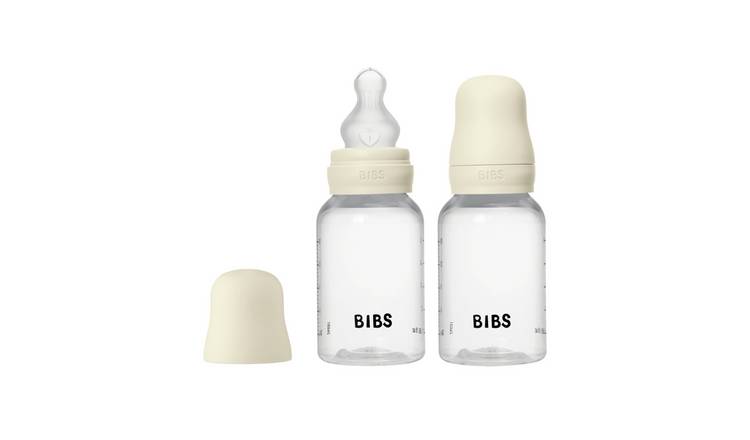 BIBS Silicone 150ml Baby Bottles Pack of 2 - Ivory