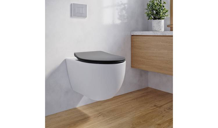 Bemis Click and Clean Toilet Seat - Black