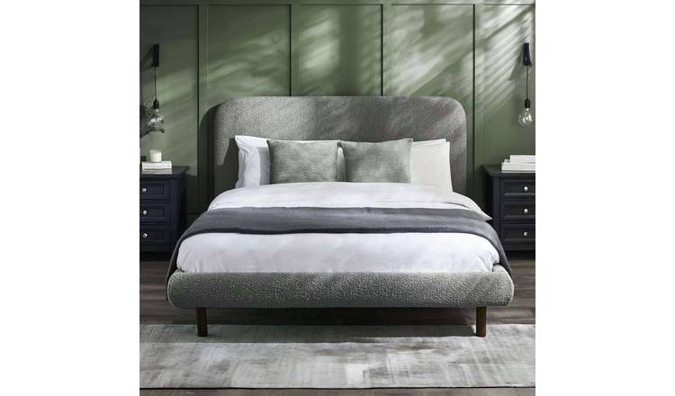 Julian Bowen Hannah Double Boucle Bedframe - Grey