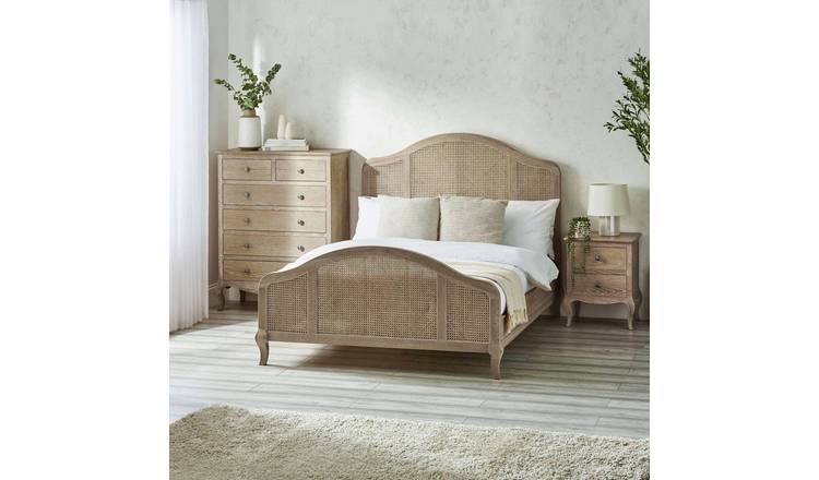 Julian Bowen Fleur Rattan Kingsize Rattan Bedframe - Brown