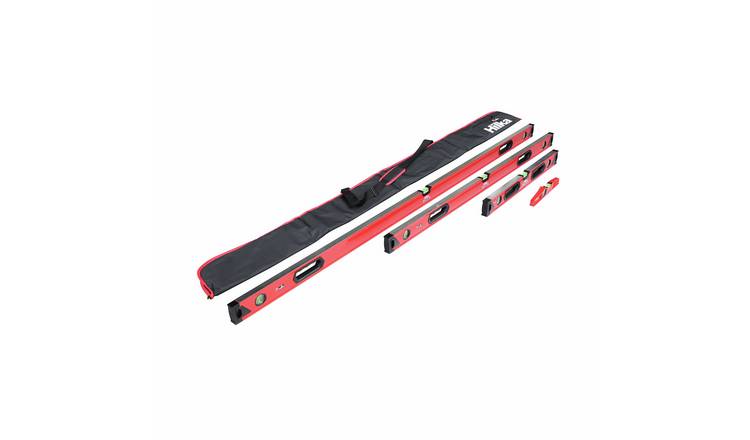 Hilka Levelling 4 Pieces Spirit Level Set