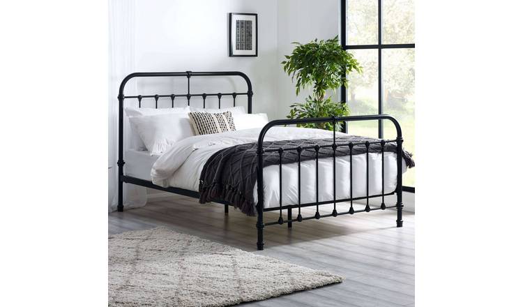 Julian Bowen Logan Small Double Bedframe - Black