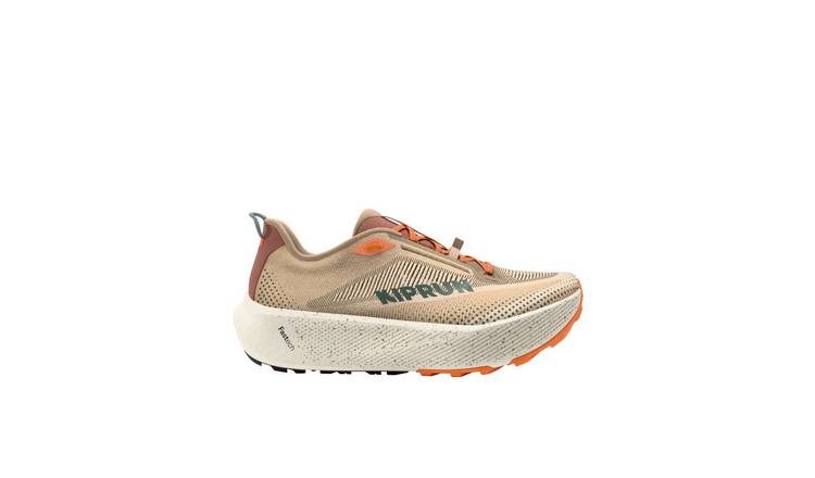 Decathlon Men's Kipride Gravel Road & Trail Running Shoes -Beige & Orange -UK 11