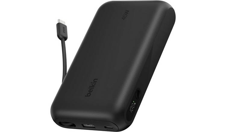 Belkin UltraCharge 45W 20000mAh Portable Power Bank with USB-C Cable & Display