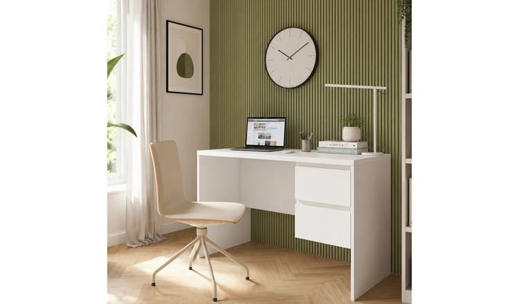 Furniture To Go Fribo 2 Drawer Gaming Desk - White