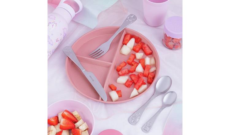 Viners Unicorn 4 Piece Stainless Steel Kids Cutlery Set