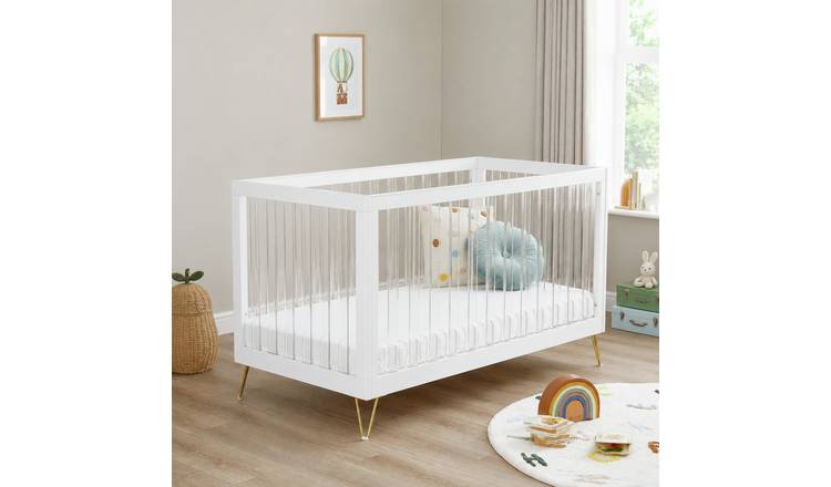 Babymore Kimi XL Cot Bed - White