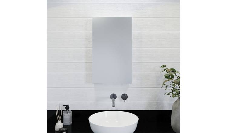 Croydex Finchley 1 Door Cabinet - Silver