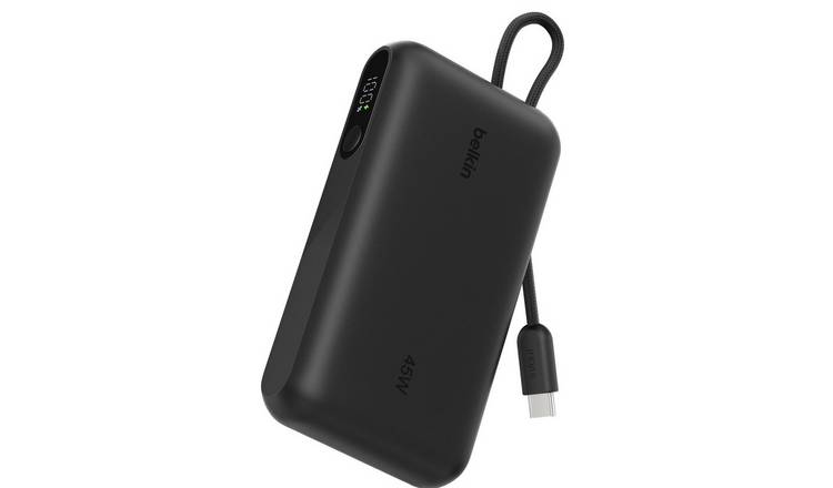 Belkin UltraCharge 45W 10000mAh Portable Power Bank with USB-C Cable & Display