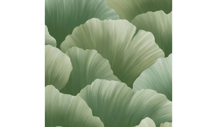Grandeco Boutique Coral Petal Embossed Wallpaper - Green