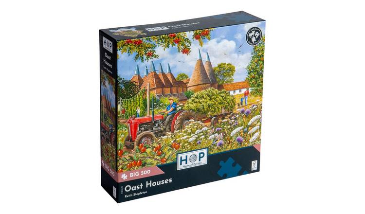 The House of Puzzles Oast Houses BIG 500 Piece Jigsaw Puzzle