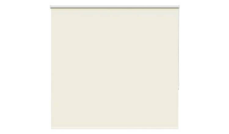 Walplus Polyester No-Drill Blackout Roller Blind - Off White - 160 x 175 cm