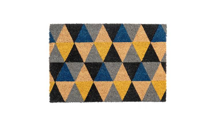 Nicola Spring Coir Door Mat - Geometric