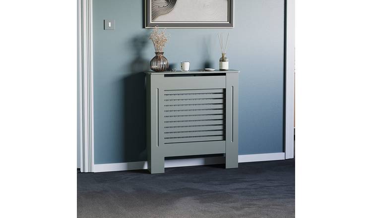 Vida Designs Milton Small Radiator Cover - Olive Grey