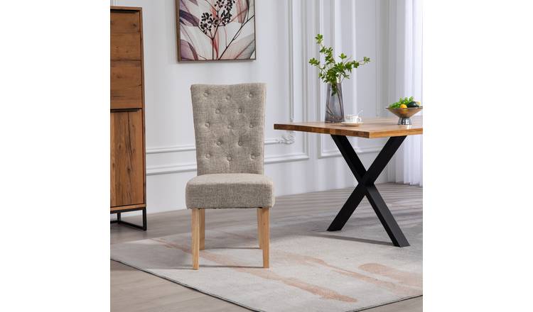Artemis Home Set of 2 Pienza Fabric Dining Chairs - Set of 2 - Brown