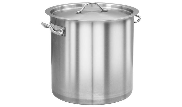 Walplus 26L Stainless Steel Stock Pot - Silver - 32x32 cm