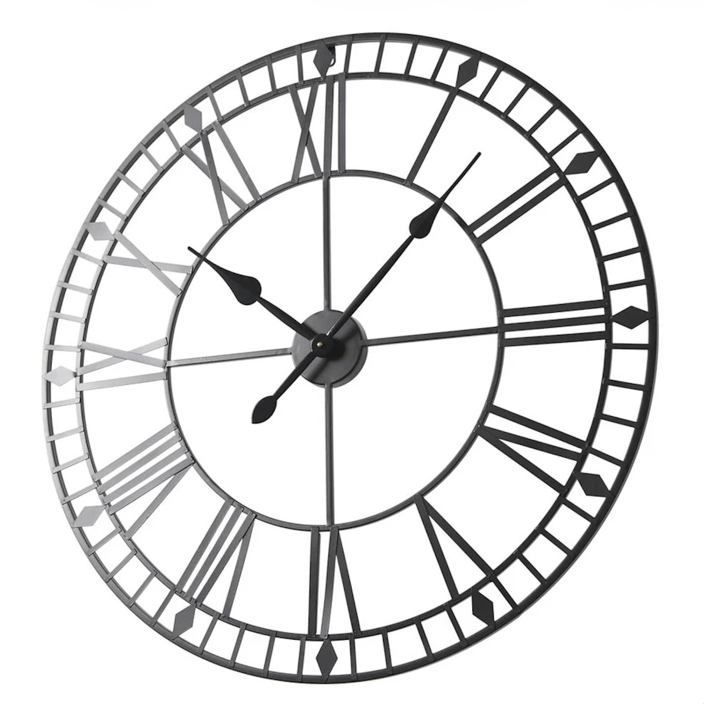 HomeGardenDirect EOS 80x80 Wall Clock - Black - Image 2