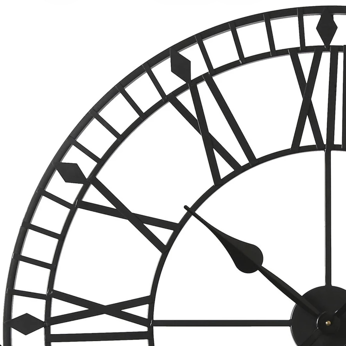 HomeGardenDirect EOS 80x80 Wall Clock - Black - Image 3
