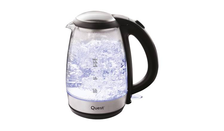 Quest 1.7L Cordless Kettle - Glass