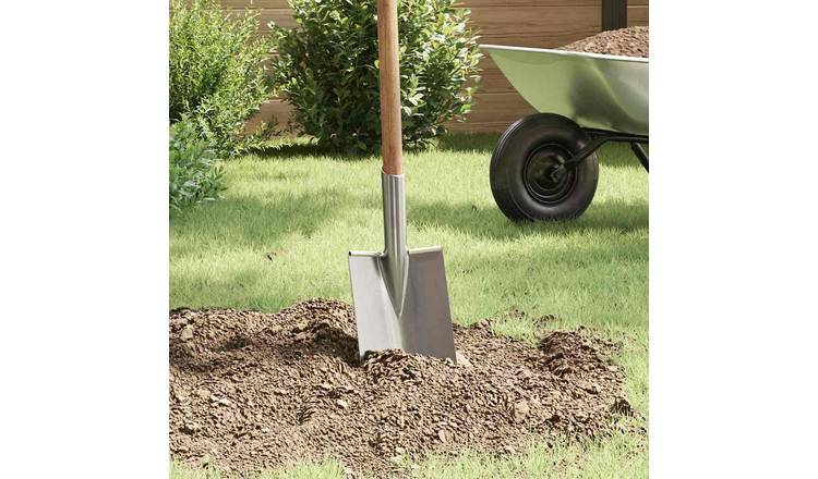 Walplus Pack of 4 Steel Shovel Head - Silver - 17 x 43 cm