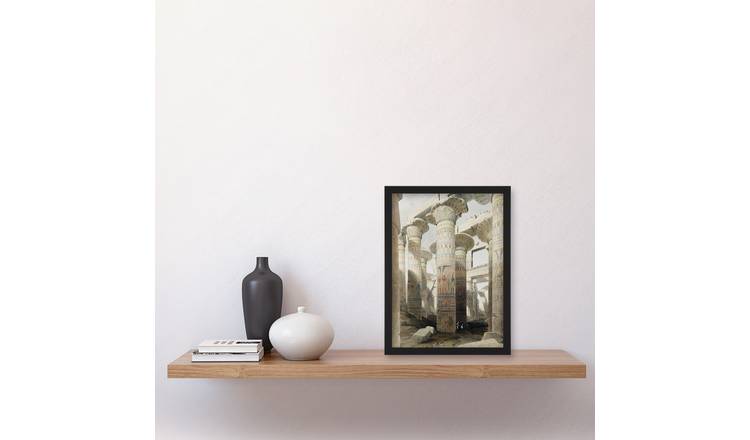David Roberts Karnak Temple Great Hypostyle Hall Framed Art Print - A4