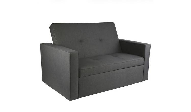 HomeGardenDirect Troy Double Pull Out Sofa Bed - Grey