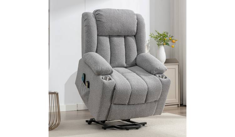 Artemis Home Lovell Electric Lift Assist Massage Heat Recliner - Light Grey