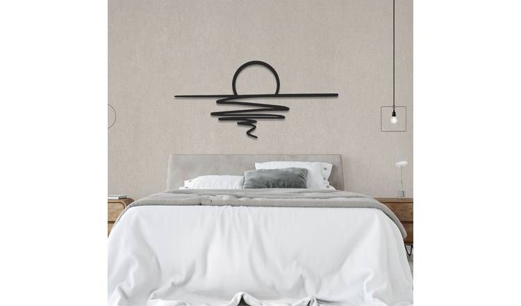 Decortie Metal Wall Art Collection Metal Finish Wall Art - Black