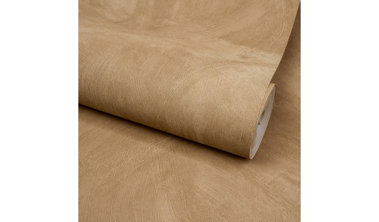 Grandeco Serra Limewash Chalk Paint Effect Textured Wallpaper - Mocha Beige