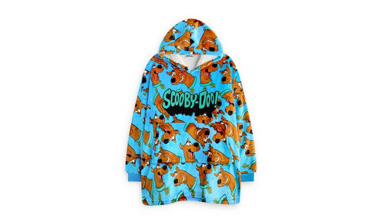 Scooby Doo Character AOP Kids Boys Blanket Hoodie - Blue