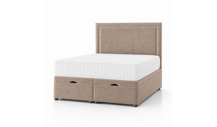 Comfy Deluxe Hannah Coniston 4ft Small Double  End Lift Ottoman Bed Set - Mink