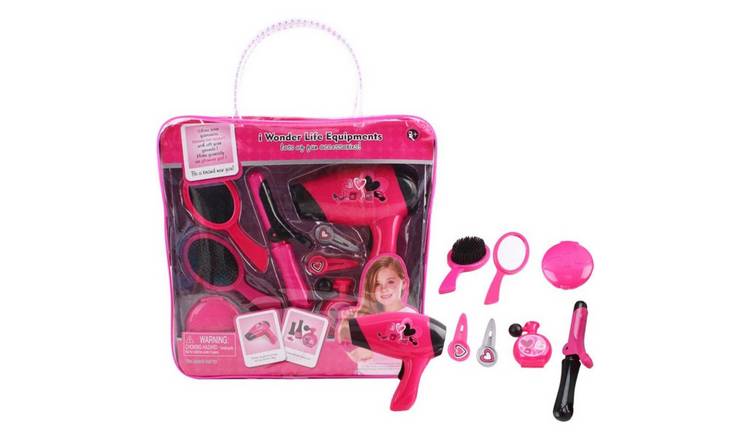 deAO Hairdressing and Vanity Handbag Beauty Set - Pink
