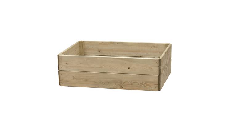 Greena Rectangular Wooden Raised Bed 30 cm High, 60 x 90cm