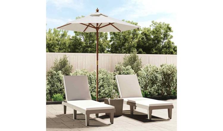 Walplus Garden Parasol - Sand - 196 x 231 cm