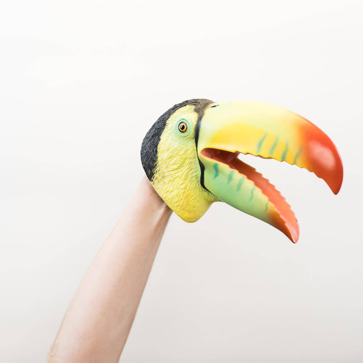 Wild Thingz Hand Puppet Soft Childrens Role Play Toy - Green Toucan - Image 5